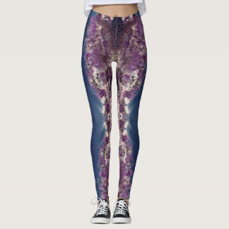 Legging Caneleiras Amethyst do caleidoscópio com fases da