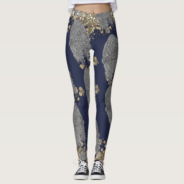 Legging Caneleiras ancas e Funky do desenhista (Frente)