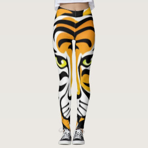 Legging Caneleiras animais do impressão do tigre dos