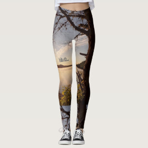 Legging caneleiras apalaches da ioga da fuga