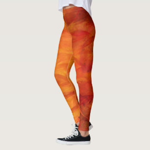 Legging Caneleiras artísticas das folhas de outono
