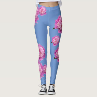 Legging Caneleiras azuis da pervinca com design