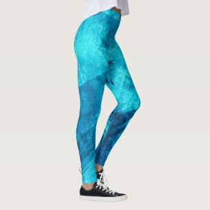 Legging Caneleiras azuis elegantes simples do Grunge
