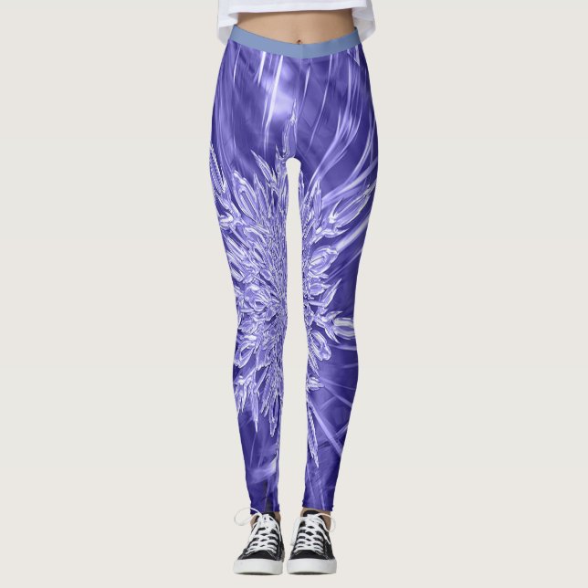 Legging Caneleiras azuis geladas (Frente)