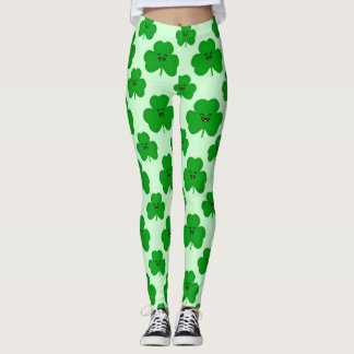Legging Caneleiras bonitos do dia de St Patrick feliz do
