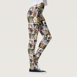 Legging Caneleiras bonitos & engraçadas da colagem da foto