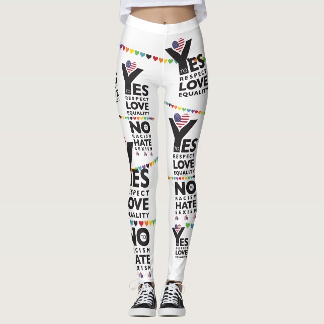 Legging Caneleiras brancas (Frente)