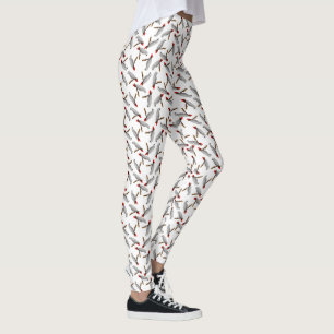 Legging Caneleiras cinzentas do papagaio das cinzas