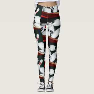 Legging Caneleiras: Coleção do esporte (pinos de boliche