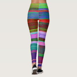 Legging Caneleiras coloridas listradas