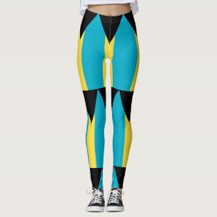Legging Caneleiras com a bandeira de Bahamas