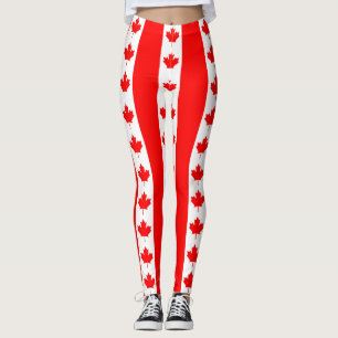 Legging Caneleiras com a bandeira de Canadá