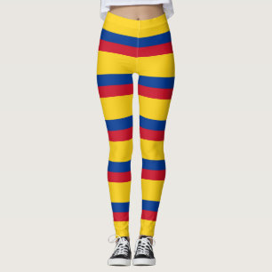 Legging Caneleiras com a bandeira de Colômbia