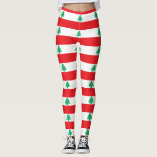 Legging Caneleiras com a bandeira de Líbano