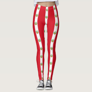 Legging Caneleiras com a bandeira de Peru