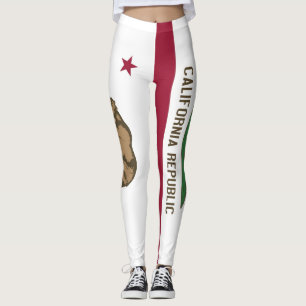 Legging Caneleiras com a bandeira do estado de Califórnia