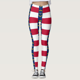 Legging Caneleiras com a bandeira do estado de North