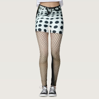 Legging Caneleiras com design "sexy" do fishnet