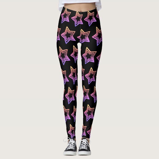 Legging Caneleiras com estrelas (Frente)