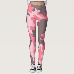 LEGGING CANELEIRAS COR-DE-ROSA DE CAMO