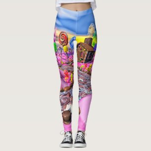 Legging Caneleiras cor-de-rosa de Candyland