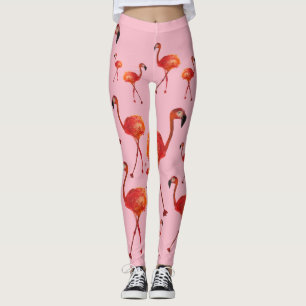 Legging Caneleiras cor-de-rosa dos flamingos
