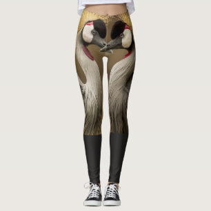 Legging Caneleiras coroadas do guindaste