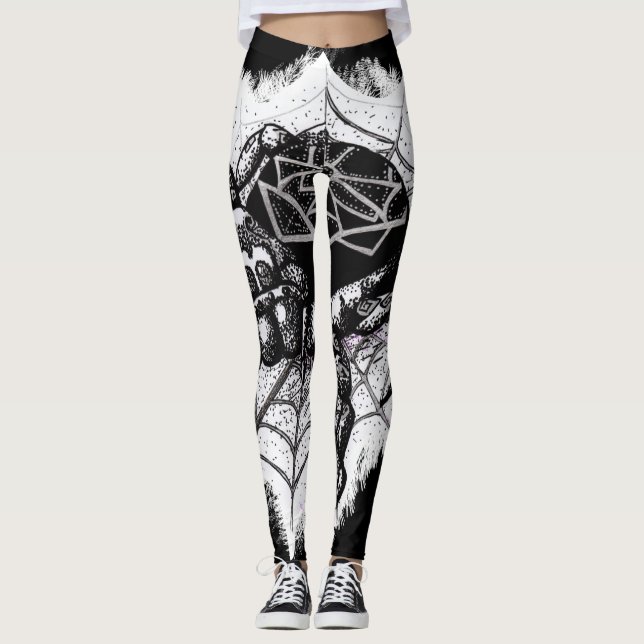 Legging Caneleiras da aranha (Frente)
