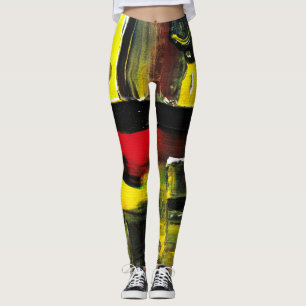 Legging Caneleiras da arte de Dolezal: Abstrato 1