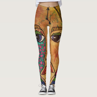 Legging Caneleiras da arte de LuckyPen