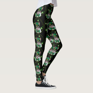Legging Caneleiras da arte do cão da chihuahua do dia do