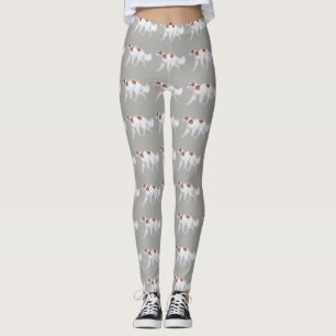 Legging Caneleiras da arte do cão trotar do Wolfhound do