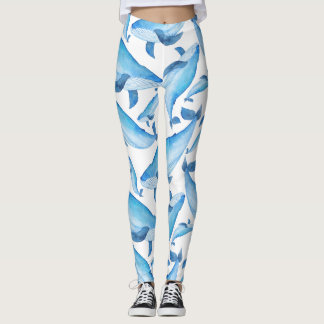 Legging Caneleiras da baleia de Humpback