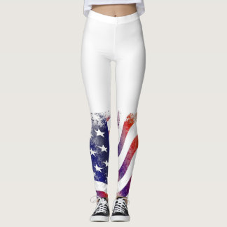 Legging Caneleiras da bandeira americana