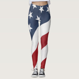 Legging Caneleiras da bandeira americana