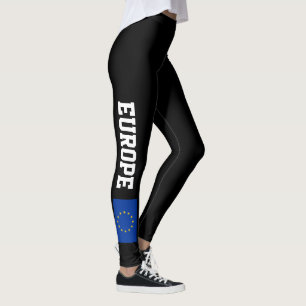 Legging Caneleiras da bandeira da União Europeia para a