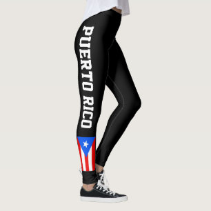Legging Caneleiras da bandeira de Puerto Rico para
