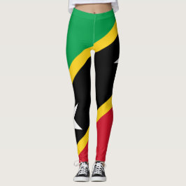 Legging Caneleiras da bandeira de St.Kitts e de Nevis