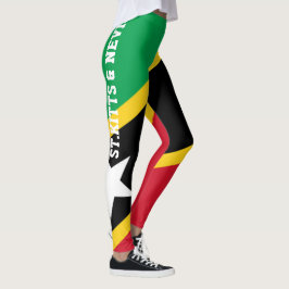 Legging Caneleiras da bandeira de St.Kitts e de Nevis