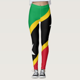 Legging Caneleiras da bandeira de St.Kitts e de Nevis