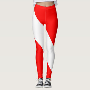 Legging Caneleiras da bandeira do mergulho