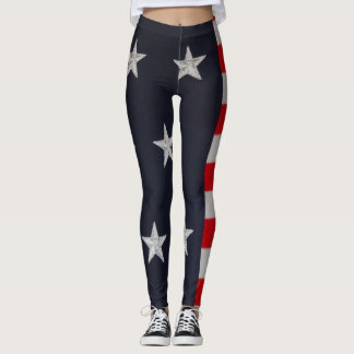 Legging Caneleiras da bandeira dos Estados Unidos da