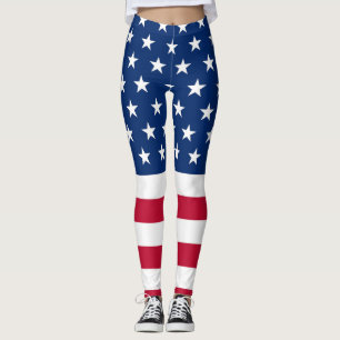 Legging Caneleiras da bandeira dos EUA