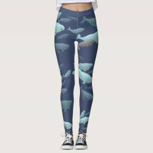 Legging Caneleiras da beluga do bebê das caneleiras da