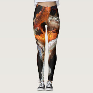 Legging Caneleiras da carpa de Koi
