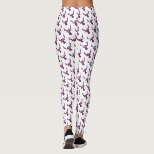 Legging Caneleiras da celebração do X-mas da rena, M