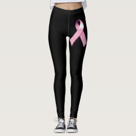 Legging Caneleiras da consciência do cancro da mama