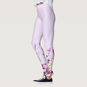 Legging Caneleiras da decoração 72 da flor