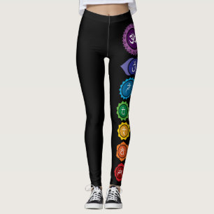 Legging Caneleiras da deusa de Chakra Reiki Ninja