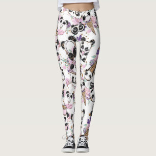Legging Caneleiras da diva da panda e cuecas da ioga
